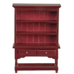 Mahogany Dollhouse Miniature Hutch