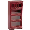 Mahogany Dollhouse Miniature Barrister Bookshelf