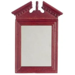 Mahogany Dollhouse Miniature Mirror