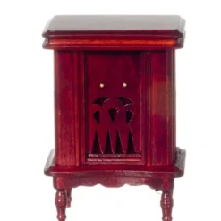 Mahogany Dollhouse Miniature 1940s Radio