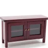 Mahogany Dollhouse Miniature TV Stand