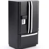 Modern Black Dollhouse Miniature Refrigerator