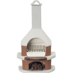 Modern Dollhouse Miniature Outdoor Fireplace