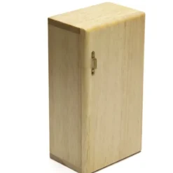 Modern Oak Dollhouse Miniature Refrigerator