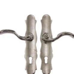 Nickel Dollhouse Miniature French Door Handles