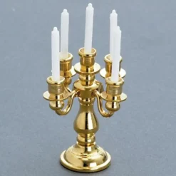 Nonworking 5-Arm Dollhouse Miniature Candelabra