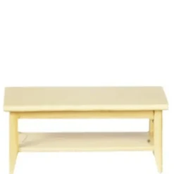 Oak Dollhouse Miniature Coffee Table