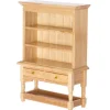 Oak Dollhouse Miniature Hutch