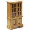 Oak Dollhouse Miniature Hutch