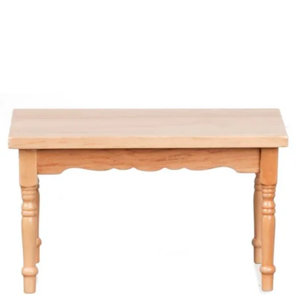 Oak Dollhouse Miniature Kitchen Table