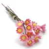 One Dozen Pink Dollhouse Miniature Daisies