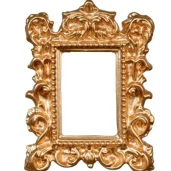 Ornate Gold Dollhouse Miniature Frame