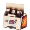 6-Pack of Dollhouse Miniature Lager Beer
