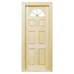 6-Panel Carolina Dollhouse Miniature Door