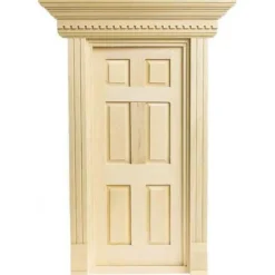 6-Panel Yorktown Dollhouse Miniature Door