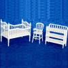 3-Piece White Victorian Nursery Set