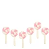 Pink & White Dollhouse Miniature Lollipops