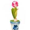 Pink Dollhouse Miniature Allium in a Pot