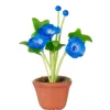 Potted Blue Dollhouse Miniature Morning Glory