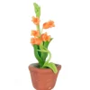 Potted Orange Dollhouse Miniature Lilies