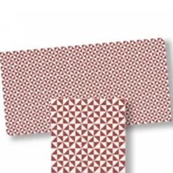 Red & White Dollhouse Floor Tile
