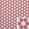 Red & White Hexagon Dollhouse Tile Sheet