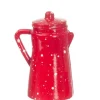 Red Dollhouse Miniature Coffee Pot