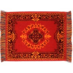 Red Dollhouse Miniature Karastan Rug