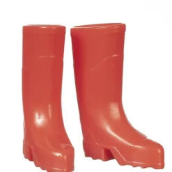 Red Dollhouse Miniature Rain Boots