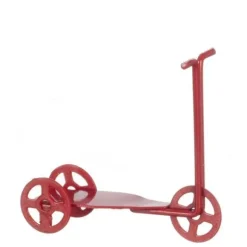 Red Dollhouse Miniature Scooter