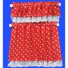 Red Heart Dollhouse Cottage Curtains