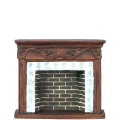 Resin Dollhouse Miniature Fireplace