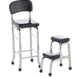 Retro Dollhouse Miniature Tiered Stools