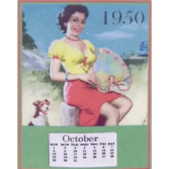 1950s Dollhouse Miniature Calendar