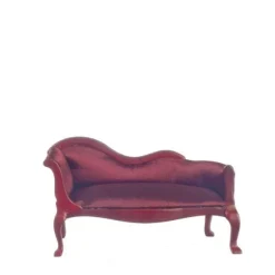 Satin Dollhouse Miniature Fainting Couch