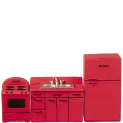 1/24 Scale Dollhouse Miniature Kitchen Set