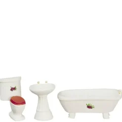 1/24 Scale Dollhouse Miniature Bathroom Set