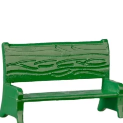 1/24 Scale Green Dollhouse Miniature Bench