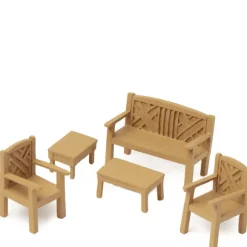 1/24 Scale Oak Dollhouse Miniature Garden Set