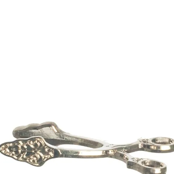 Silver Dollhouse Miniature Tongs