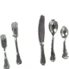 Silver Dollhouse Miniature Single Flatware Set