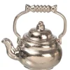 Silver Dollhouse Miniature Teapot