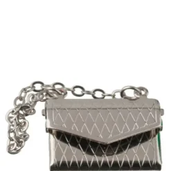 Silver Dollhouse Miniature Purse
