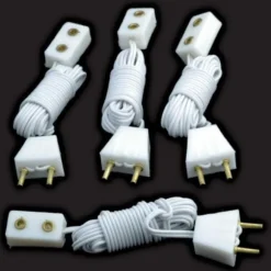 Single Dollhouse Miniature Receptacles with Plugs