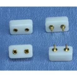 Single Wall Dollhouse Miniature Plug-In Receptacle Set