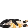 Sleeping Dollhouse Miniature Black & White Cat with Kittens