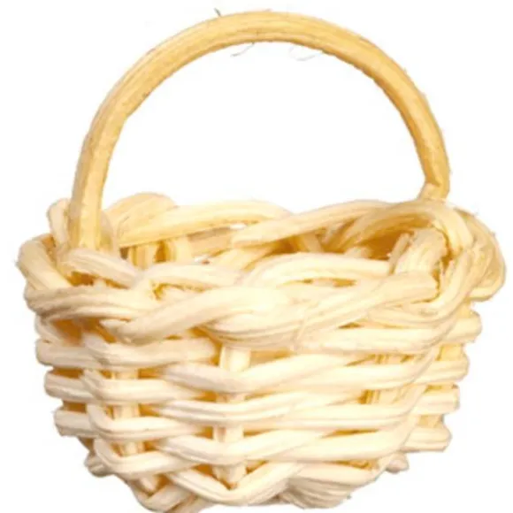 Small Dollhouse Miniature Basket