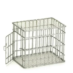 Small Dollhouse Miniature Dog Cage