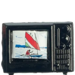 Small Dollhouse Miniature Television