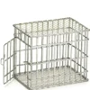 Small Galvanized Dollhouse Miniature Dog Cage